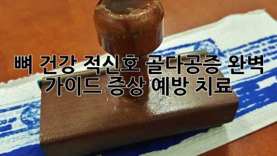뼈 건강 적신호🚨 골다공증 완벽 가이드 (증상, 예방, 치료)