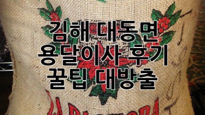 김해 대동면 용달이사🚚💨 후기! 꿀팁 대방출✨